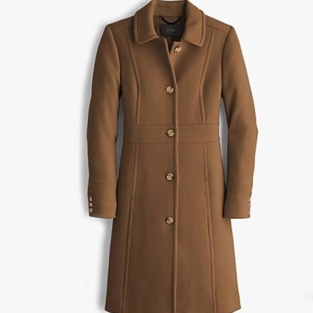 J.Crew Lady Day Coat in Italian Double-Cloth Wool